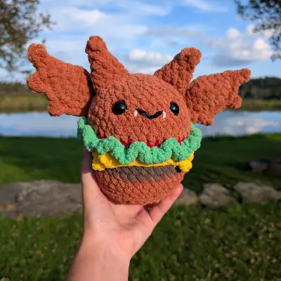 Bat Burger Plushie